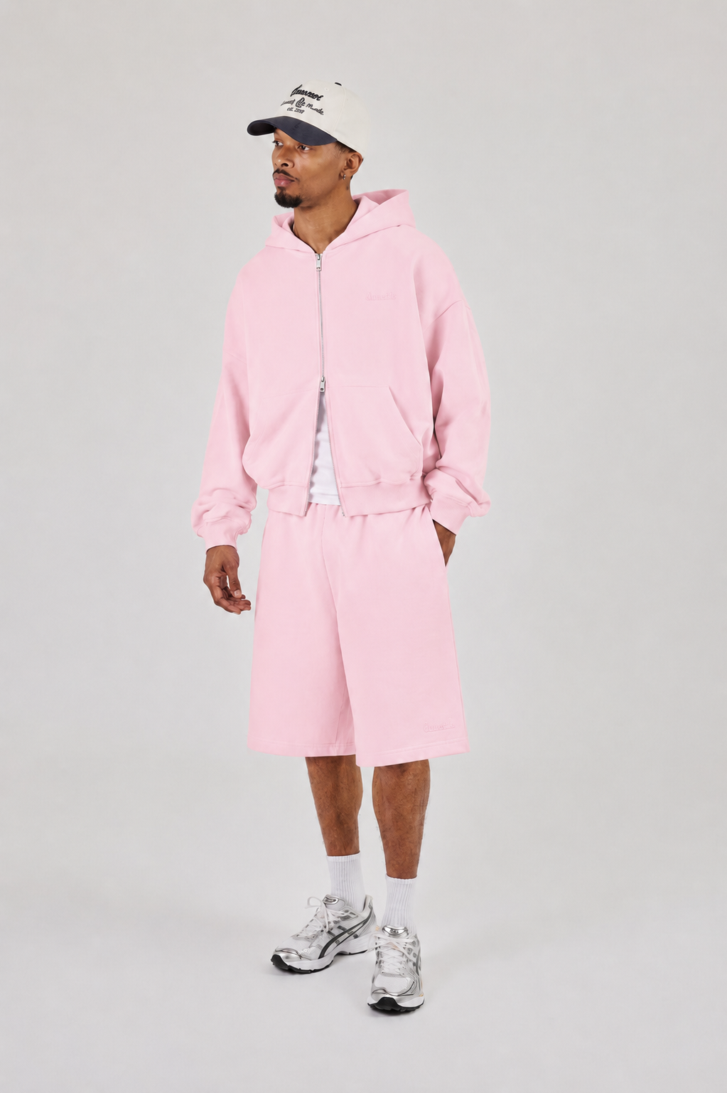 Zip Through Boxy Hoodie & Relaxed Jersey Short