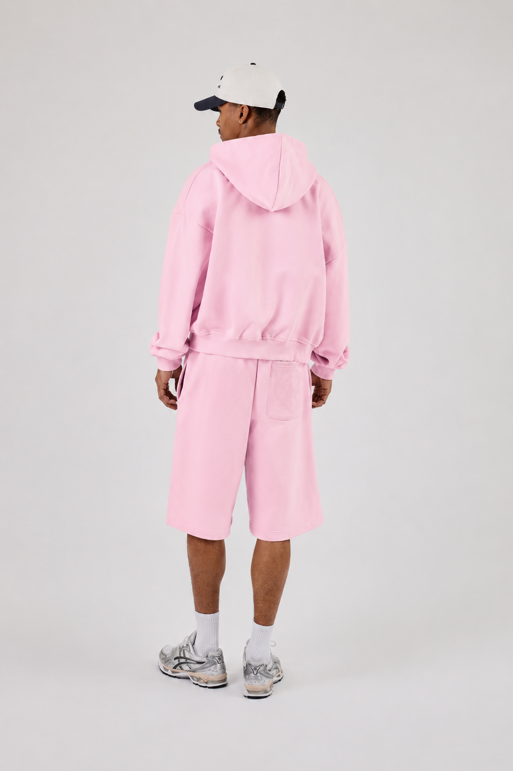 Zip Through Boxy Hoodie & Relaxed Jersey Short